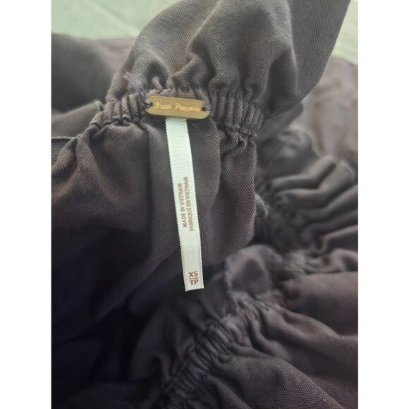 Women's Free People Sophie off the Shoulder Mini Dress Purple Night Bloom Size X - Picture 5 of 7